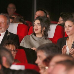 Jérôme Clément, Camélia Jordana et Claire Keim - Soirée de clôture du 18ème Festival des créations télévisuelles de Luchon le 6 février 2016. © Patrick Bernard/Bestimage