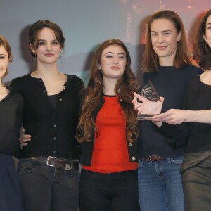 Bénédicte Delmas, Noémie Merlant, Roxane Bret, Camille Aguilar pour "Les filles du Plessis" - Soirée de clôture du 18ème Festival des créations télévisuelles de Luchon le 6 février 2016. © Patrick Bernard/Bestimage