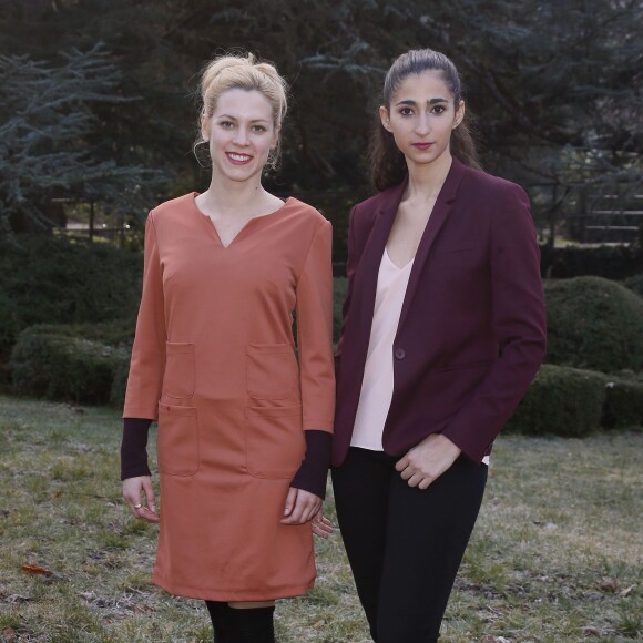 Les actrices Espagnoles Maggie Civantos et Alba Flores - Photocall du film "Vis a Vis" lors du 18ème Festival des créations télévisuelles de Luchon le 6 février 2016. © Patrick Bernard/Bestimage