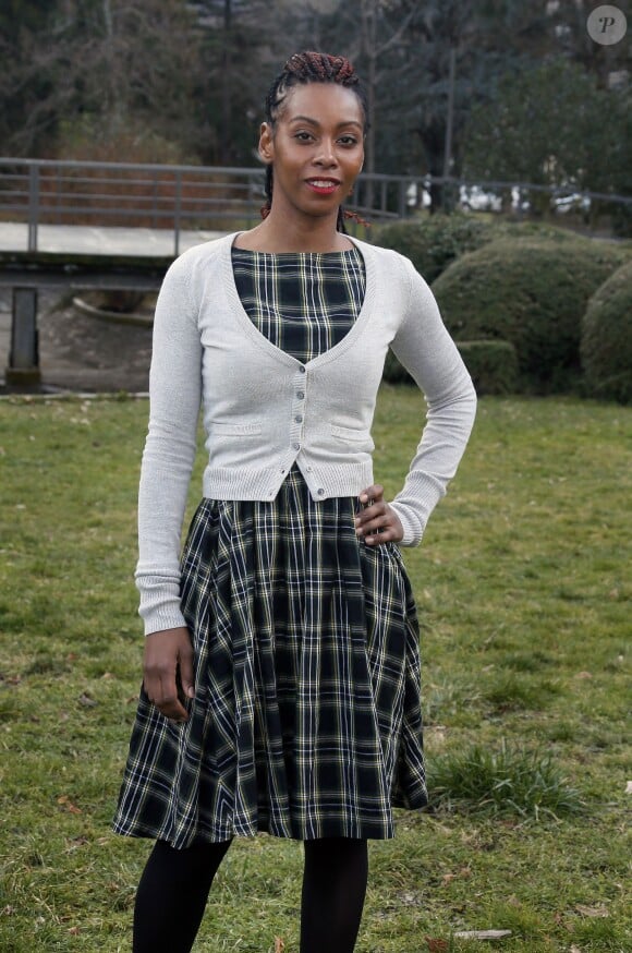 L'actrice Dorylia Calmel - Photocall du film "Le zèbre" lors du 18ème Festival des créations télévisuelles de Luchon le 6 février 2016. © Patrick Bernard/Bestimage