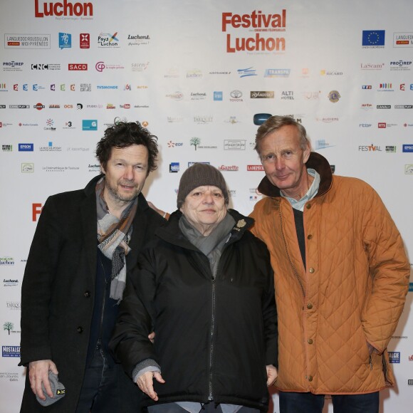 La réalisatrice Josée Dayan, Jérôme Kirsher et Gaspard de Chavagnac pour " La tueuse cameleon " lors du 18ème Festival des créations télévisuelles de Luchon, le 5 février 2016. © Patrick Bernard/Bestimage