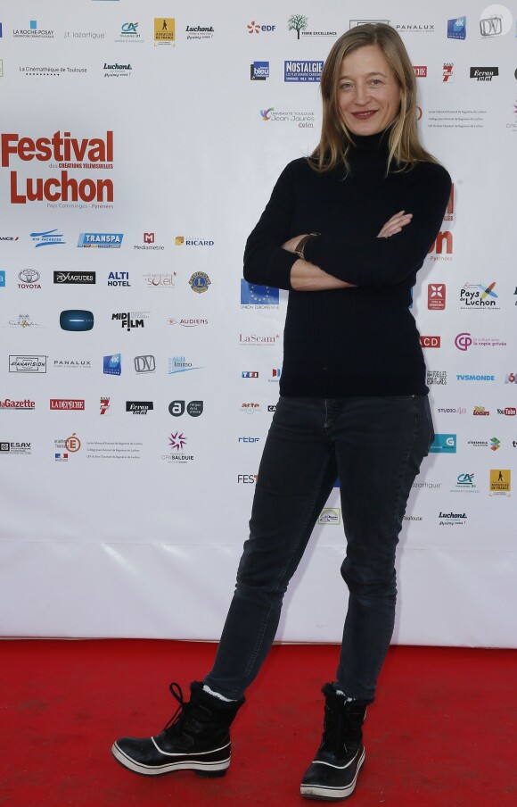 L'actrice Aurélia Petit pour " Les pieds dans le tapis " lors du 18ème Festival des créations télévisuelles de Luchon, le 5 février 2016. © Patrick Bernard/Bestimage