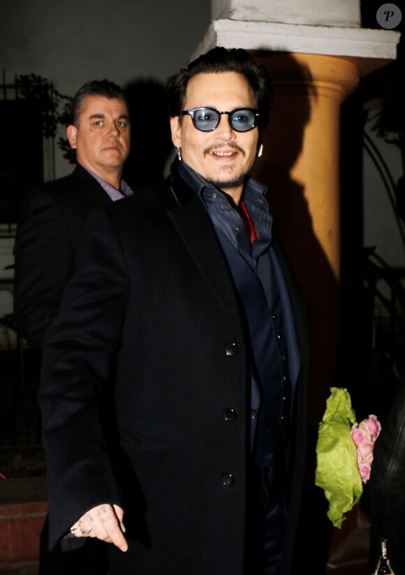 Johnny Depp arrive au 31ème festival du film de Santa Barbara au Arlington Theater à Los Angeles le 4 février 2016.