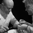 Philippe Etchebest et Michel Sarran dans la boîte noire - "Top Chef 2016" sur M6, le 8 février 2016.