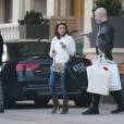 Exclusif - Eva Longoria et son compagnon Jose Antonio Baston sont allés faire du shopping chez Barneys New York. Le 31 janvier 2016