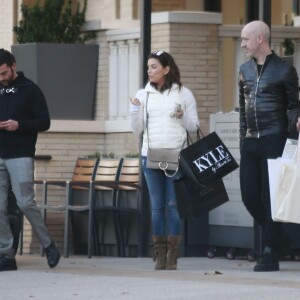 Exclusif -  Eva Longoria et son fiancé Jose Antonio Baston sont allés faire du shopping chez Barneys New York.  Le 31 janvier 2016