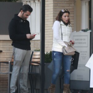 Exclusif -  Eva Longoria et son fiancé Jose Antonio Baston sont allés faire du shopping chez Barneys New York.  Le 31 janvier 2016