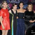 Zosia Mamet, Lena Dunham, Jemima Kirke et Allison Williams à l'avant-première de la saison 4 de "Girls" à New York, le 5 janvier 2015.