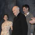 Margaux Van Den Plas, Michel Bouquet, Didier Brice - Générale de la pièce "A tort et à raison" au théâtre Hébertot à Paris le 25 janvier 2016. © Coadic Guirec/Bestimage