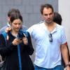 Katharine McPhee et son futur ex-mari Nick Cokas quittent un restaurant à Los Angeles le 6 octobre 2012.