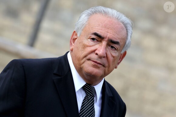 Dominique Strauss Kahn - Obseques de Antoine Veil au cimetiere du Montparnasse a Paris. Le 15 avril 2013