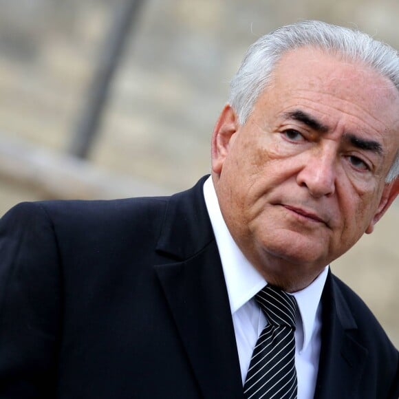 Dominique Strauss Kahn - Obseques de Antoine Veil au cimetiere du Montparnasse a Paris. Le 15 avril 2013