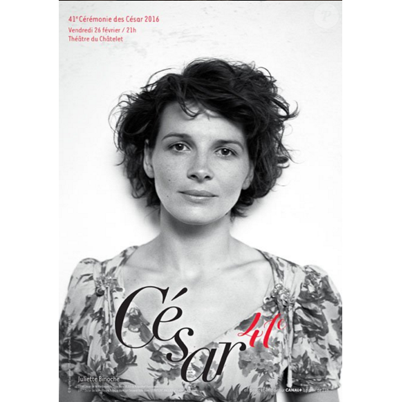 L'affiche de la 41e cérémonie des César qui se déroulera le 26 février 2016