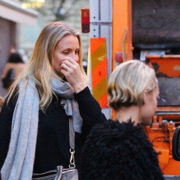 Cameron Diaz et Nicole Richie à Manchester, le 12 février 2016.