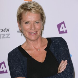 Elise Lucet - Conférence de presse de rentrée de France TV au Palais de Tokyo le 27 août 2013.