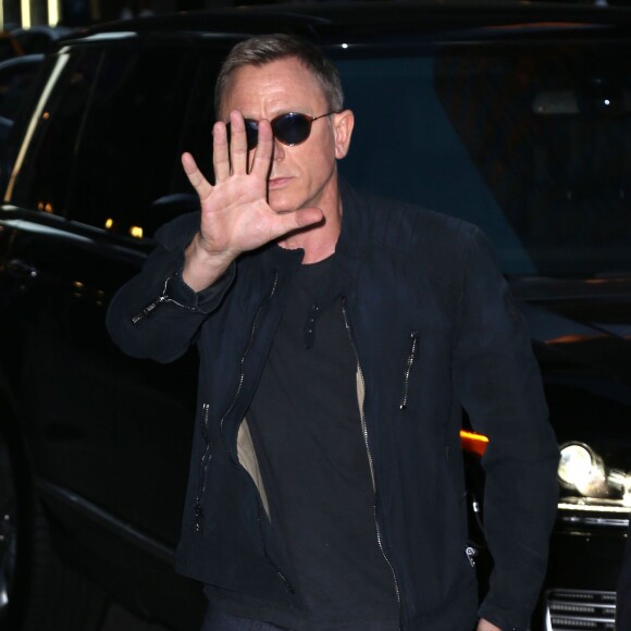 Daniel Craig se rend sur l'émission "The Late show" à New York, le 4 novembre 2015