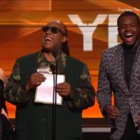 Grammy Awards 2016 : Stevie Wonder se moque du public, laissé à l'aveugle...