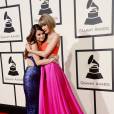 Taylor Swift, Selena Gomez à la 58ème soirée annuelle des Grammy Awards au Staples Center à Los Angeles, le 15 février 2016.