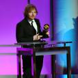 Ed Sheeran remporte le prix de la meilleure chanson lors des Grammy Awards à Los Angeles, le 16 février 2016