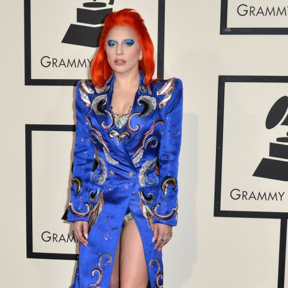 Lady Gaga à la 58e cérémonie des Grammy Awards à Los Angeles, le 15 février 2016.