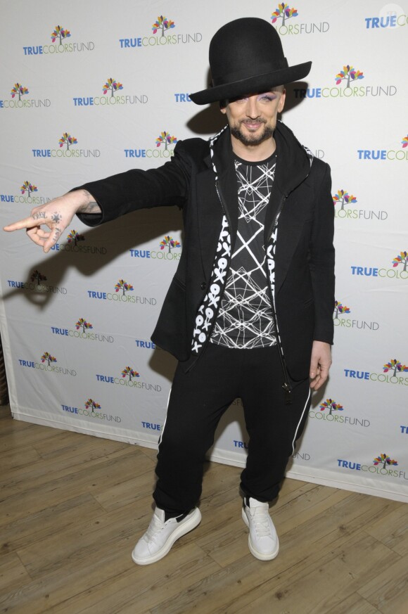 Boy George at the 5th Annual 'Cyndi Lauper and Friends: Home For The Holidays' benefit concert at The Beacon Theatre in New York City, NY, USA on December 5, 2015. Photo by Raymond Hagans/MediaPunch/ABACAPRESS.COM06/12/2015 - New York City