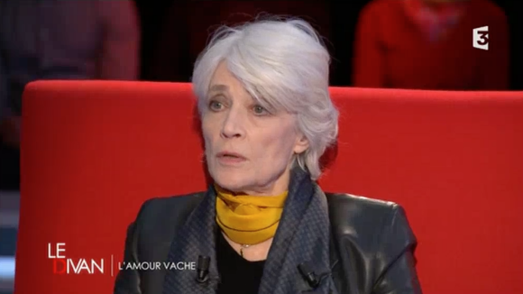 Françoise Hardy évoque sa relation avec Jacques Dutronc dans "Le Divan". Mardi 16 février 2016, sur France 3.