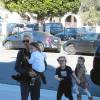 Gwen Stefani emmène ses fils Kingston, Zuma et Apollo à l'église dans le quartier de North Hollywood, le 7 février 2016
