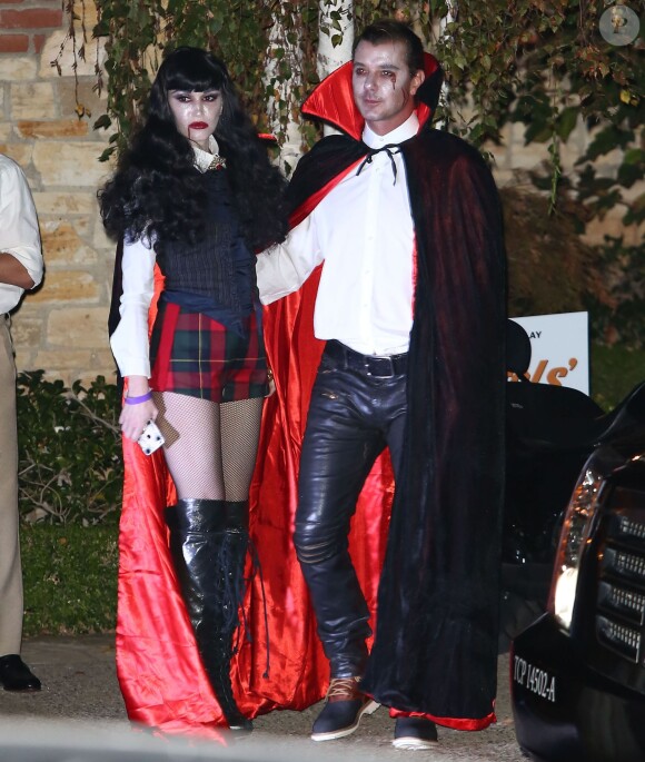 Gavin Rossdale, Gwen Stefani à la Soirée Halloween chez Kate Hudson à Brentwood. Le 30 octobre 2014