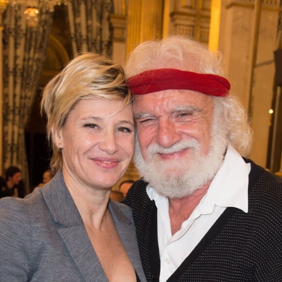 Maïtena Biraben et Daniel Herrero - Dîner de la FIDH (Fédération International des Droits de l'Homme) à l'Hôtel de Ville de Paris le 8 décembre 2015.