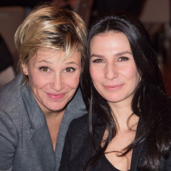 Maïtena Biraben et Marie Drucker - Dîner de la FIDH (Fédération International des Droits de l'Homme) à l'Hôtel de Ville de Paris le 8 décembre 2015.