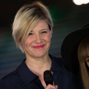 Exclusif - Maïtena Biraben - Backstage de l'enregistrement de l'émission "La télé chante pour le Sidaction" aux Folies Bergère à Paris. Le 11 mars 2015.