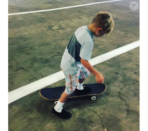 Justin Bieber a publié une photo de son petit frère Jaxon sur sa page Instagram, le 19 février 2016.