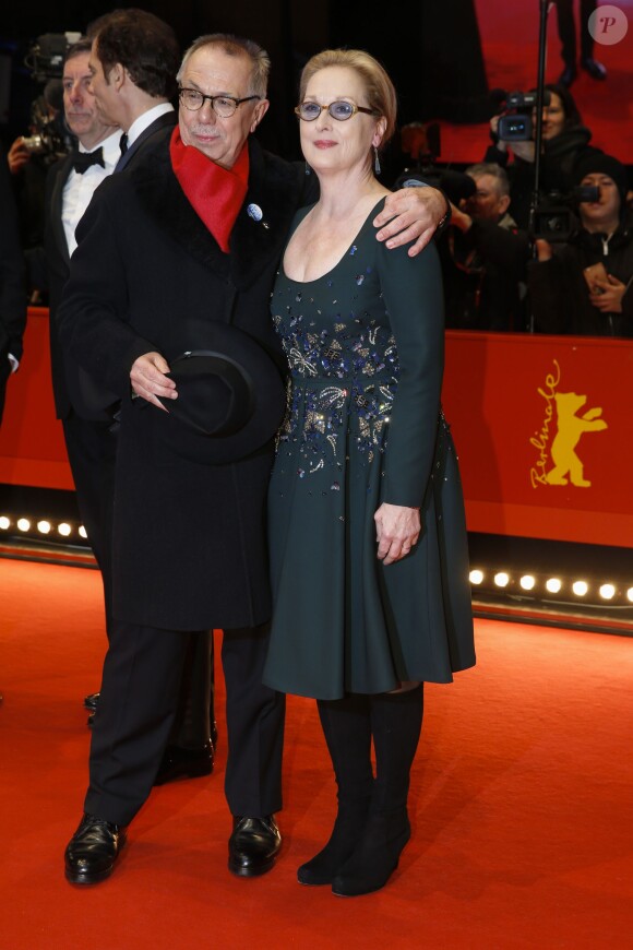 Dieter Kosslick (président du festival), Meryl Streep - Cérémonie de clôture du 66e Festival International du Film de Berlin, la Berlinale, le 20 février 2016