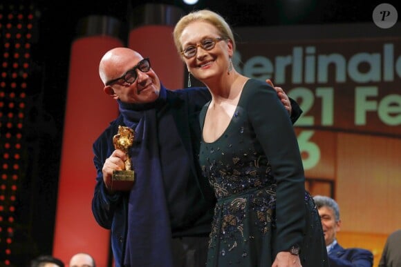 Gianfranco Rosi, Meryl Streep - Cérémonie de clôture du 66e Festival International du Film de Berlin, la Berlinale, le 20 février 2016
