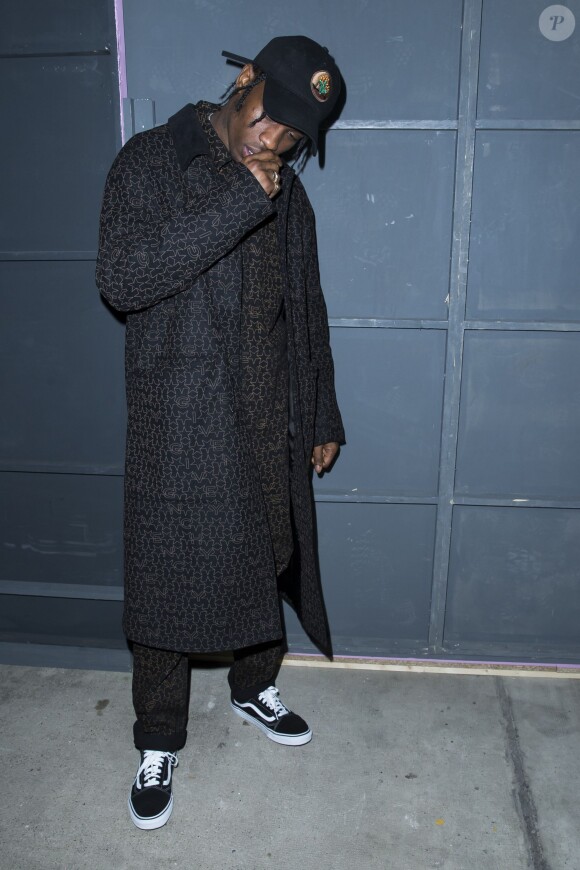 Travis Scott au défilé de mode hommes Givenchy collection prêt-à-porter Automne Hiver 2016/2017 à Paris, le 22 janvier 2016. © Olivier Borde/Bestimage