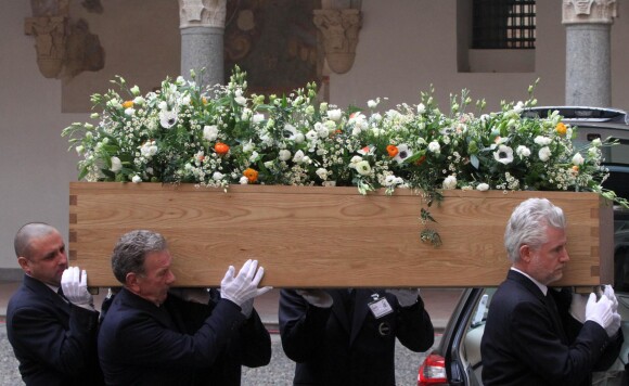 Obsèques d'Umberto Eco à Milan, le 23 février 2016.