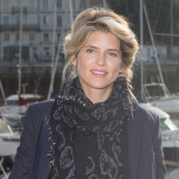 Alice Taglioni (enceinte) - Photocall du film "L'annonce" lors du 17ème Festival de Fiction TV de La Rochelle. Le 10 septembre 2015