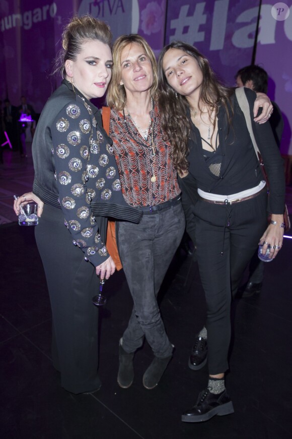 Marie-Amélie Seigner, Virginie Coupérie-Eiffel et sa fille Vanille - Soirée des 50 ans d'Ungaro et lancement du nouveau parfum "La Diva" au Petit Palais à Paris, le 26 janvier 2016. ©Olivier Borde/Bestimage