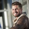 Alexis Vastine, lors de la visite de l'Institut de Myologie à l'occasion du Grand Relais champions - Téléthon 2014 à Paris, le 13 novembre 2014