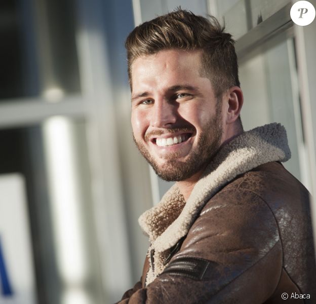 Alexis Vastine, lors de la visite de l'Institut de Myologie à l'occasion du Grand Relais champions - Téléthon 2014 à Paris, le 13 novembre 2014