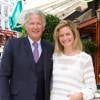 Pierre Dhostel et sa fille Caroline Bellemare - Déjeuner "Pères et Filles" au restaurant "Les deux Magots" à Paris. Le 16 juin 2015.