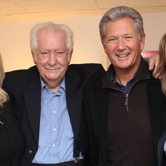 Maryse Corson, Pierre Bellemare, Pierre Dhostel et Valérie Pascal - Enregistrement de l'émission "Vendredi sur un plateau", en 2011.