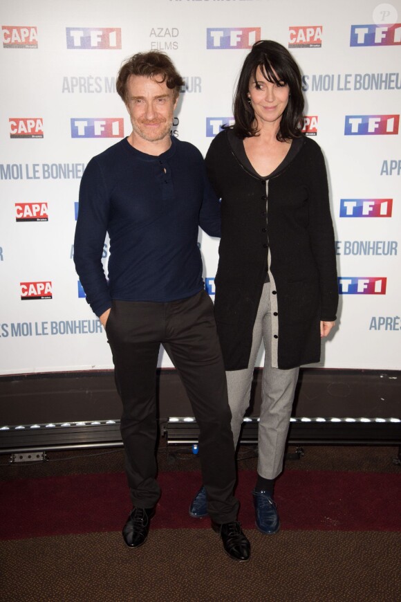 Thierry Frémont et Zabou Breitman - Avant-Première du film "Après moi, le Bonheur" au Cinéma Gaumont Marignan à Paris le 24 février 2016.