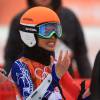 Vanessa-Mae, aka Vanessa Vanakorn au JO de Sotchi au Rosa Khutor Alpine Center de Krasnaya Polyana, le 18 février 2014