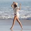 Jenna Dewan Tatum en pleine séance photo à Malibu. Le 25 février 2016.