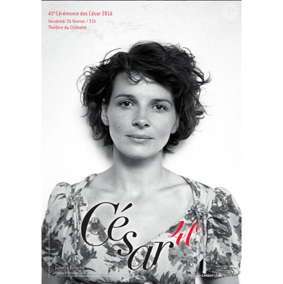 L'affiche de la 41e cérémonie des César qui se déroulera le 26 février 2016