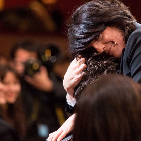 Florence Foresti (maîtresse de cérémonie) et Louis Garrel - 41e cérémonie des César au Théatre du Chatelet à Paris le 26 février 2016