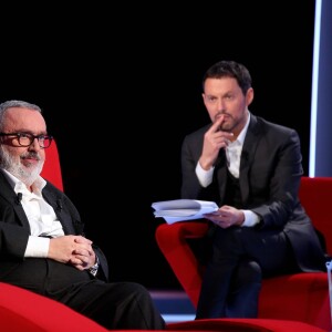 Exclusif - Dominique Farrugia est l'invité du Divan de Marc-Olivier Fogiel, dans l'émission enregistrée le 29 janvier 2016 pour une diffusion le mardi 1er mars 2016 sur France 3 à 23h10. © Dominique Jacovides