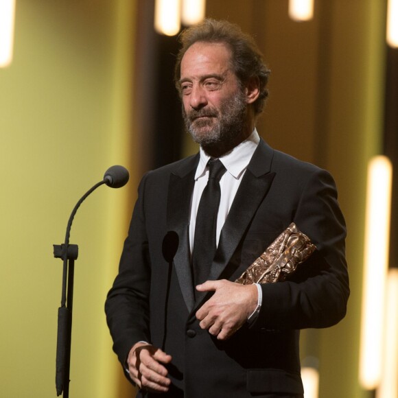 Vincent Lindon (César du meilleur acteur pour "La loi du marché") - 41e cérémonie des César au Théatre du Chatelet à Paris le 26 février 2016