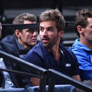 Arnaud Di Pasquale, Arnaud Clément - Benoît Paire bat Gaël Monfils lors du 1er tour du tournoi BNP Paribas Masters à l'Accor Hôtels Arena à Paris le 2 novembre 2015. © Giancarlo Gorassini / Bestimage